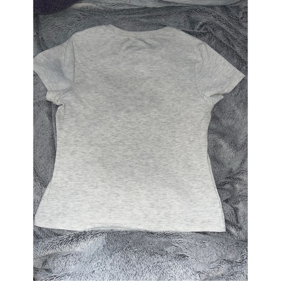 Cult Favorite Gray T-Shirt with Blue Print - Picture 3 of 3